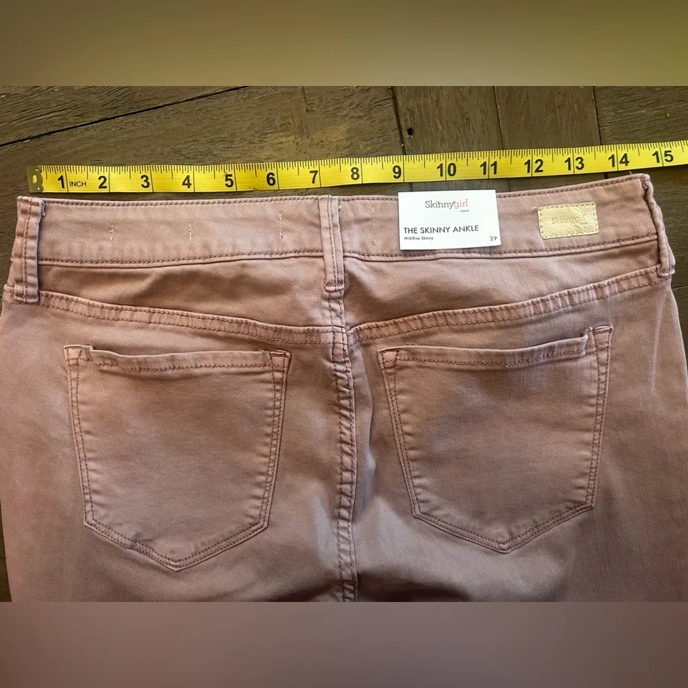 Skinnygirl Lavender Skinny Ankle Jeans    NWT - Picture 4 of 10
